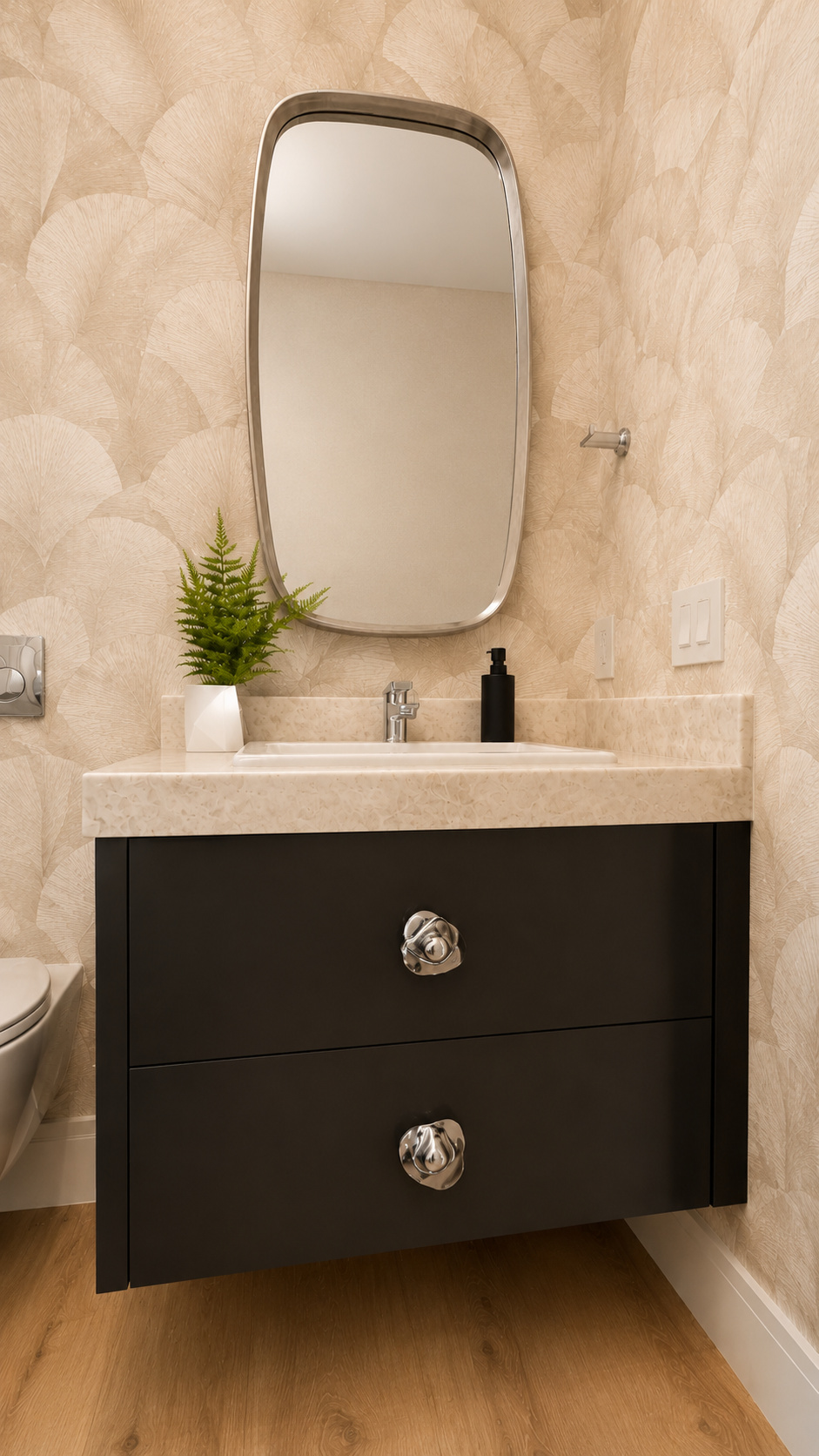 Minimalist vanity in neutral tones | Sunshine Alliance, Deerfield Beach FL