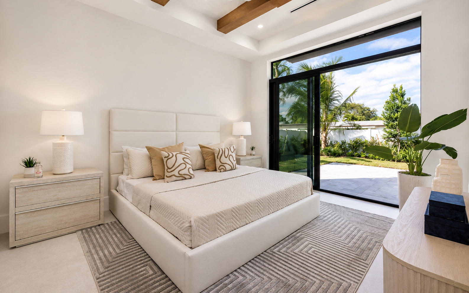 Minimalist master bedroom built-ins | Built in-house by Sunshine Alliance